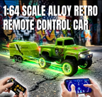 Mini Remote-Controlled Diecast 4WD with Trailer