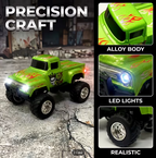 Mini Remote-Controlled Diecast 4WD with Trailer