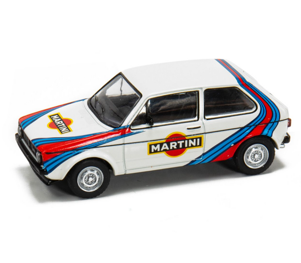 Schuco 1:64 Hong Kong Special Edition Diecast Model Car - VW Golf I Martini White