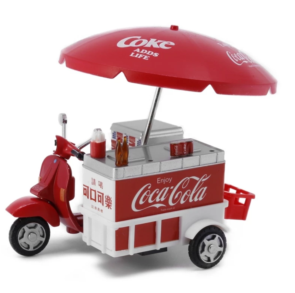 Tiny City Die-cast Model Car - 1/35 Coca-Cola Ice Cream Motorbike