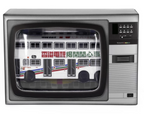 Tiny City Die-cast Model Car - KMB DENNIS Dragon 12m “Television Magazine"