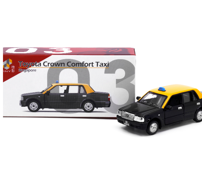 Tiny City Die-cast – Toyota Crown Comfort Taxi SG03 Singapore Edition