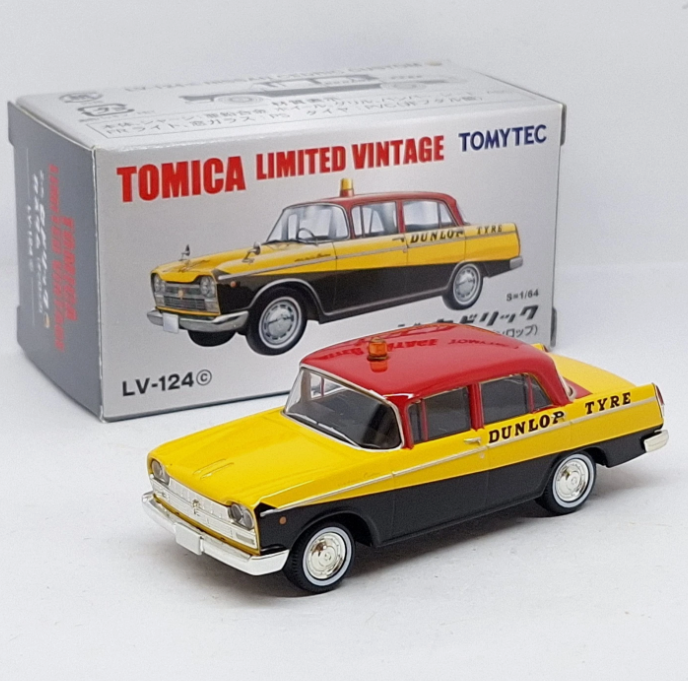 Tomica Limited Vintage NEO LV-124c NISSAN CEDRIC CUSTOM DUNLOP TYRE Tomytec Main image