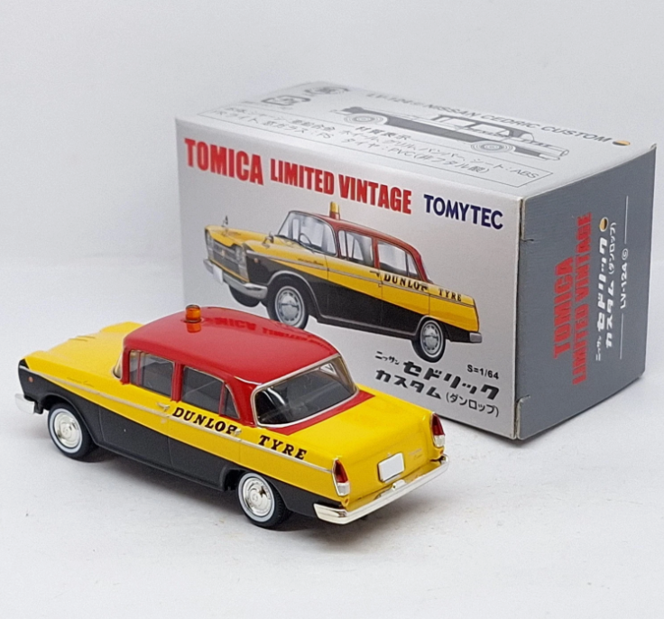 Tomica Limited Vintage NEO LV-124c NISSAN CEDRIC CUSTOM DUNLOP TYRE Tomytec Secondary image