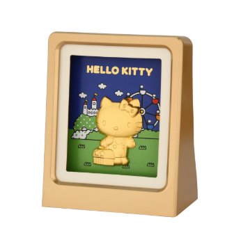 Sanrio Hello Kitty Travelling 24K Gold Foil in Frame Main image