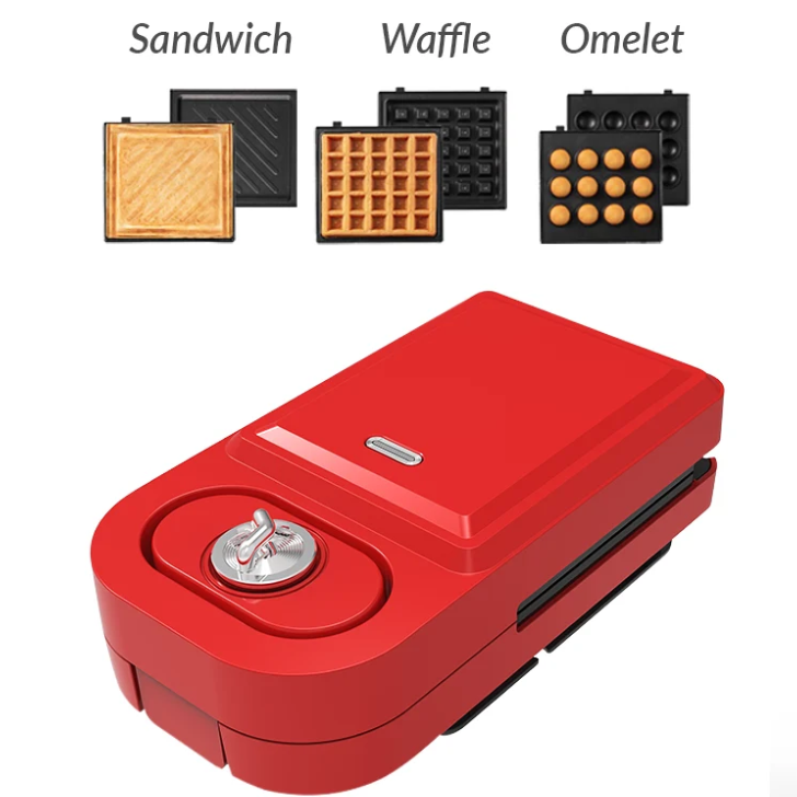 Airbot WM101 Mini Waffle Maker Donut And Sandwich Multi function Cooker Pot NonStick Bread Maker Electric Grill Oven Secondary image
