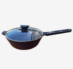 Neoflam MyPan 28cm Wok Pan Induction Red Ruby with glass lid