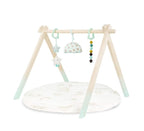 B. toys B. WOODEN BABY PLAY GYM AND MAT