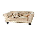 Enchanted Home Pet Dreamcatcher Dog Sofa, 33.5 by 21 by 12.5-Inch, Caramel, Medium (26-50 lbs)