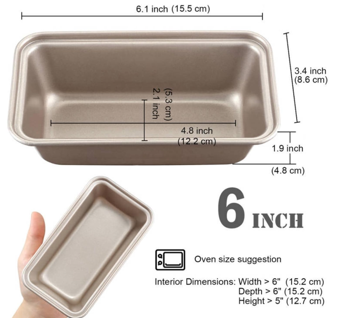 CHEFMADE WK9023 Non-Stick Rectangular Mini Loaf Pan
