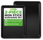 NUTRICHEF 2934/NC2TRBL BAKING SHEET PAN-2CT/BLACK