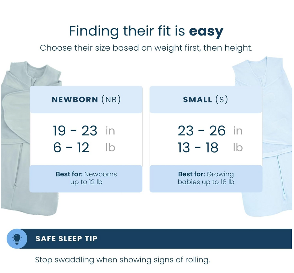 HALO SleepSack Swaddle | Cotton | 1.5 TOG | 68-75°F | 13-18 lbs | 3-6 MTHS |Zebra