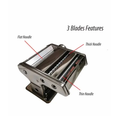 ZELEX 80150Z 2.1KG Heavy duty aluminium roller pasta machine