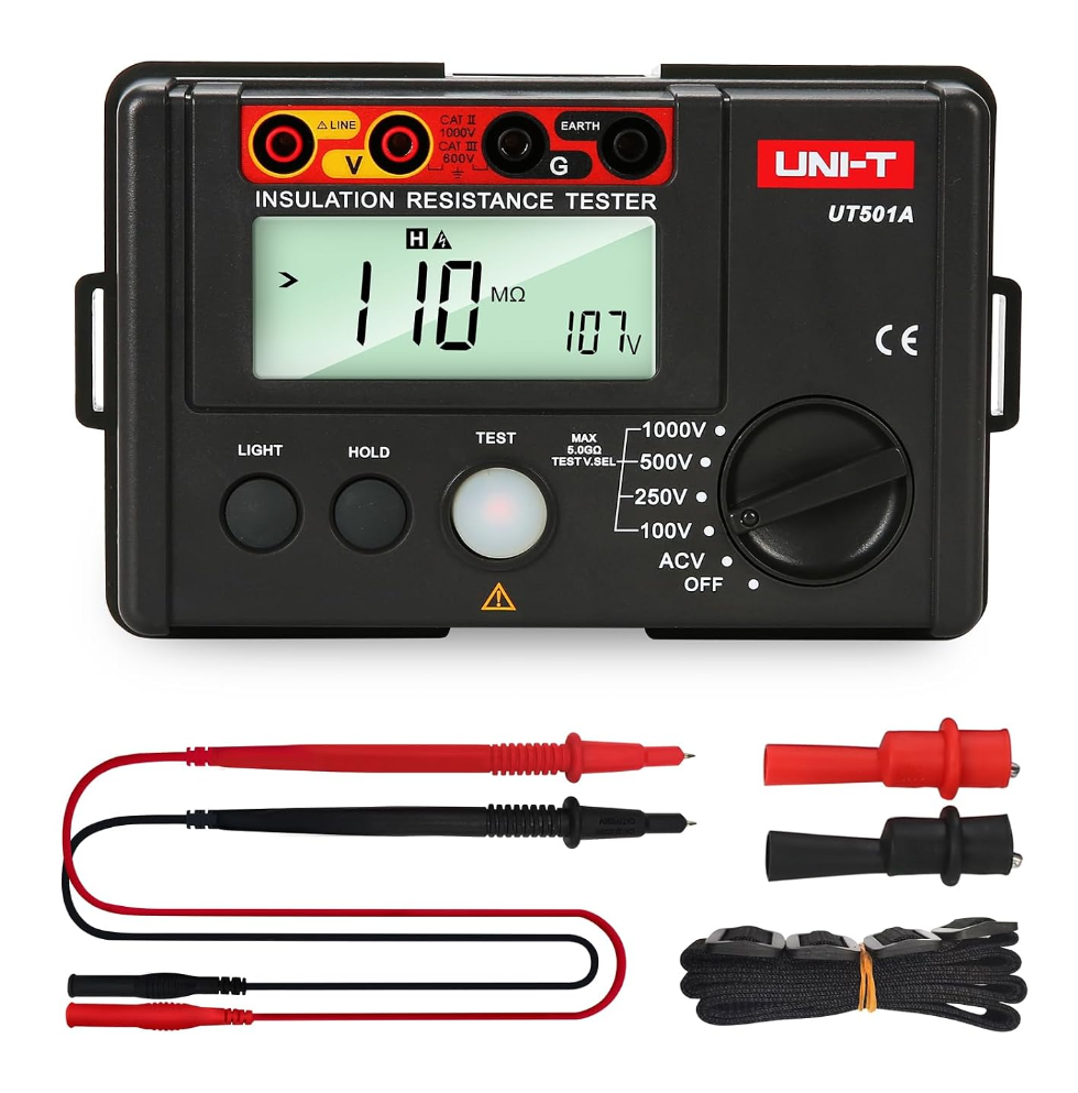 UNI-T Digital Megohmmeter UT501A Insulation Resistance Tester Multimeter Secondary image