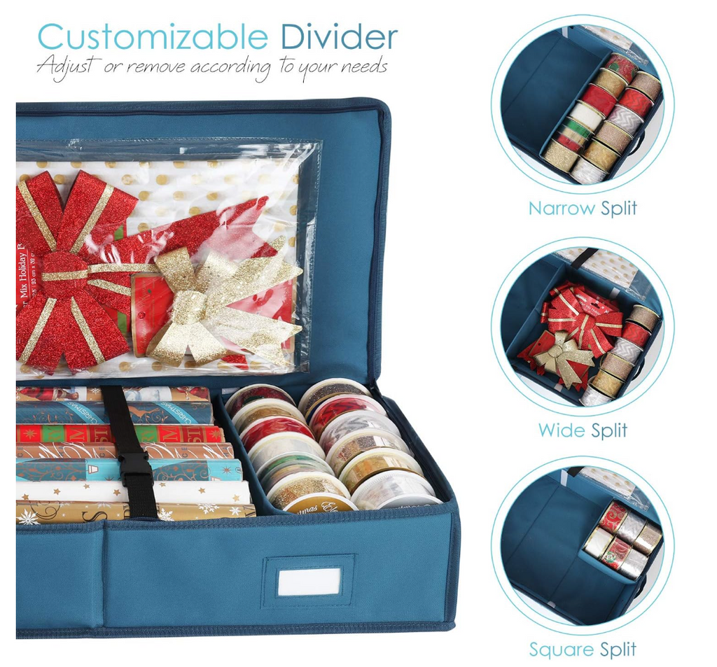 Hearth & Harbor Christmas Wrapping Paper Storage Containers