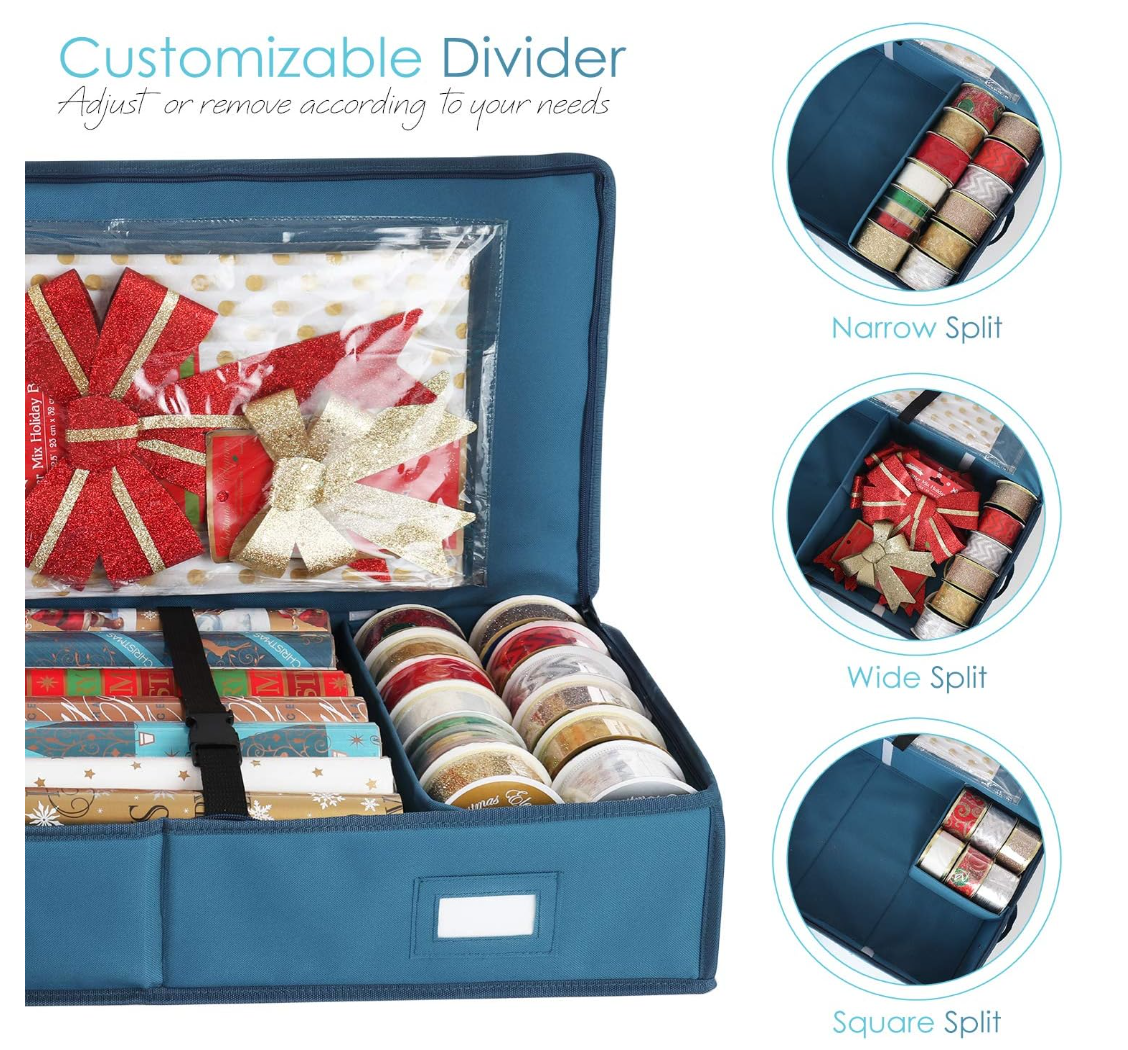 Hearth & Harbor Christmas Wrapping Paper Storage Containers