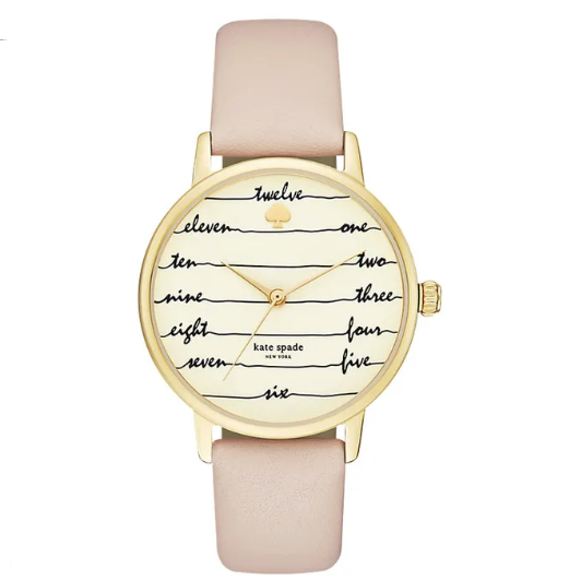 Kate Spade KSW1059 Metro Vachetta Cream Dial Leather Strap Watch Main image