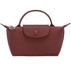 Longchamp Le Pliage One Pouch With Handle Burgundy