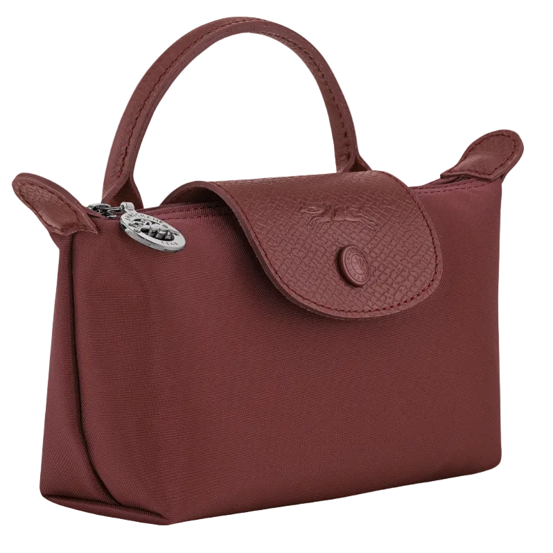 Longchamp Le Pliage One Pouch With Handle Burgundy