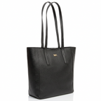 Michael Kors Junie Pebbled Leather Tote Bag Medium Black