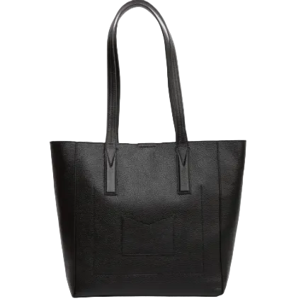 Michael Kors Junie Pebbled Leather Tote Bag Medium Black