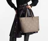 Louis Vuitton Neverfull MM Monogram Empreinte Leather Tote Bag With Purse