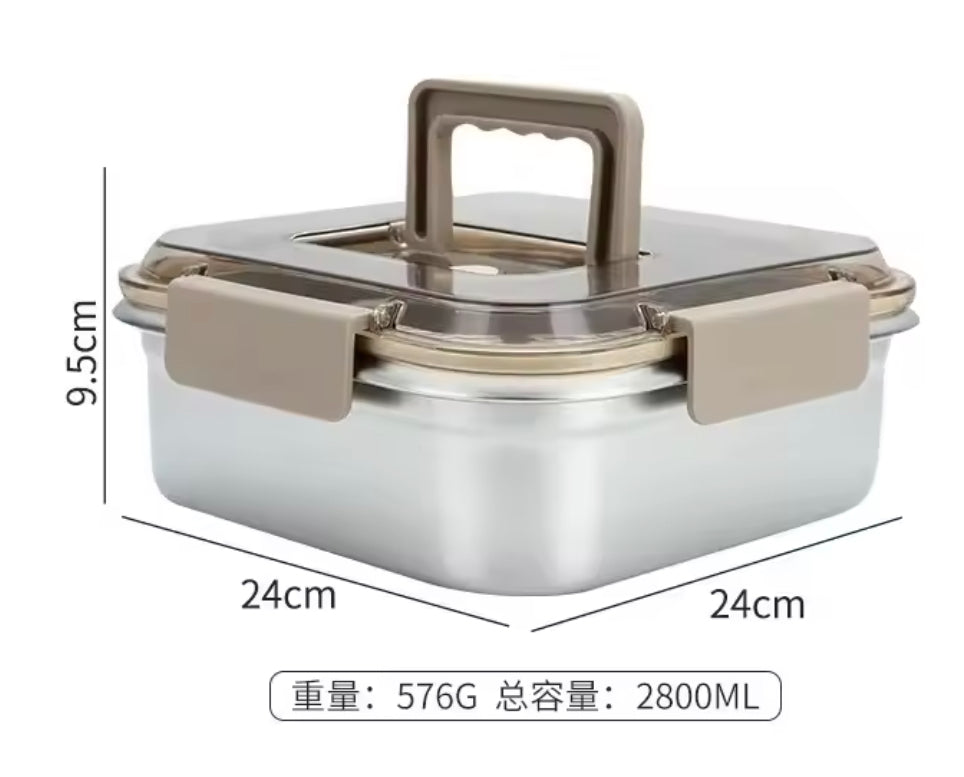4pc Stainless Steel Food Container Set