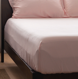 Weavve Home Signature Tencel Fitted Sheet California King Size Blush Pink