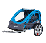 Instep Sync And Take 2 Bike Trailer For Kids Double Seat Blue