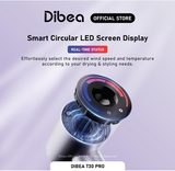 Dibea T30 Pro High Speed Hair Dryer | 300m Negative Ion | 100 Secs Quick Drying | LED Display