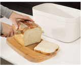 Joseph Joseph 81097 Bread Bin with Cutting Board Lid, White