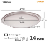 CHEFMADE WK9868 Non-Stick Pizza Pan, 14"
