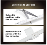 Philips Hue Lightstrip Extension v4 [1m] White and Colour Ambiance Smart LED Kit with Bluetooth, Compatible with Alexa, Google Assistant and Apple HomeKit