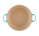 Le Creuset Round French Oven Casserole, 26cm, Turquoise