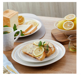 Stone Lain Clara 16-Piece Dinnerware Set Porcelain, White