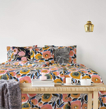 Marimekko USHSFN1078041 Rosarium Duvet Cover Set, Queen, Pink