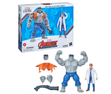 Hasbro Marvel Legends Series Gray Hulk and Dr. Bruce Banner, Avengers 60th Anniversary Collectible 6 Inch Action Figures, 6 Accessories