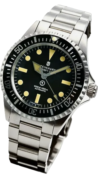 Steinhart Ocean One Vintage Military Automatic Watch Stainless Steel