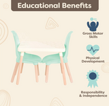 Table and Chair Set- Furniture For Toddlers- 1 Craft Table & 2 Chairs