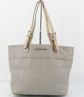 Michael Kors Bedford Top Zip Leather Pocket Tote Bag