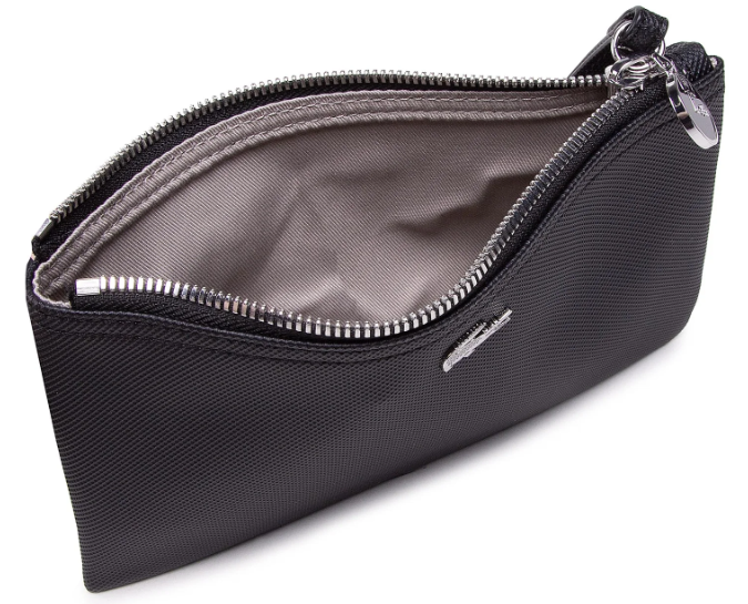 Lacoste Womens Daily Classic PVC Clutch Bag Wristlet NF3423DC PVC Noir