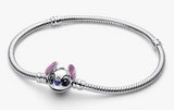 Sterling Silver Pandora  Disney Stitch Snake Chain Bracelet
