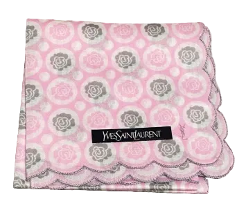 Yves Saint Laurent Rose Printed Cotton Handkerchief Main image