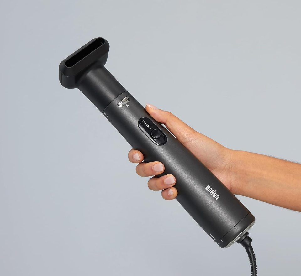 Braun Satin-Hair 4 As 420 Air Styler 4.2 Hair Dryer Ionic Iontec With Fast Drying Nozzle 38mm Round Thermal Brush Black