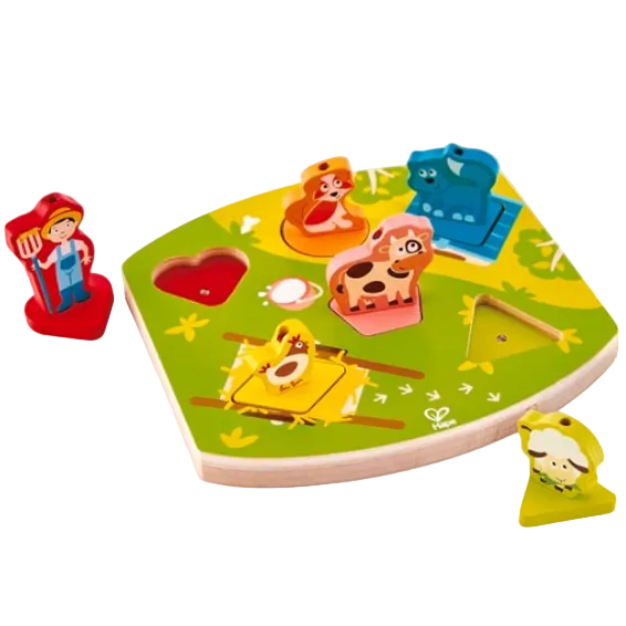 Hape Odyssey Toys E1614 Farmyard Sound Puzzle