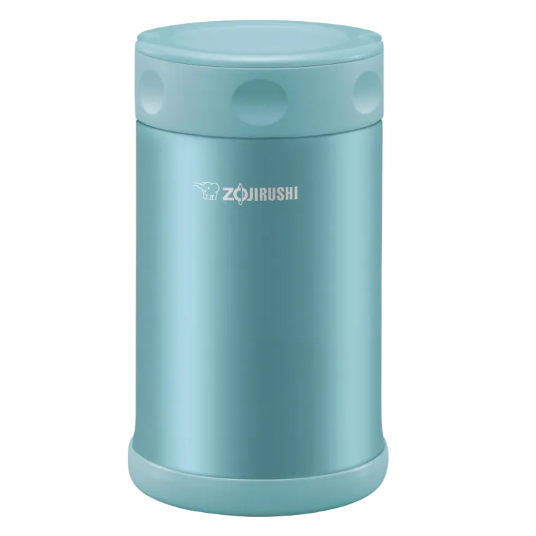 ZOJIRUSHI SWFCE75AB Stainless Steel Food Jar 25oz 0.75Liter Aqua Blue