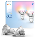 Philips Hue Essential Smart LED GU10 Spotlight White And Color Ambiance 4.4 W 2Piece Pack