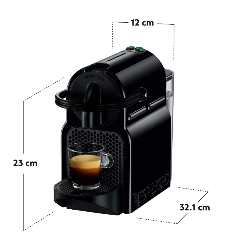Nespresso D40SGBKNE Inissia Coffee Maker Black Secondary image