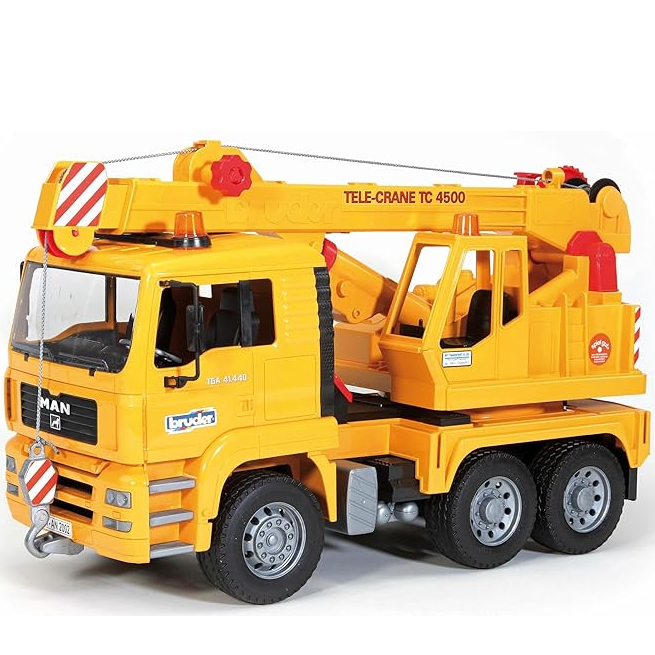 Bruder BRU02754 MAN TGA Crane Truck Yellow Main image