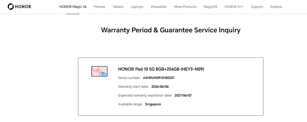 Honor Pad 10 (5G) Gray 256GB
